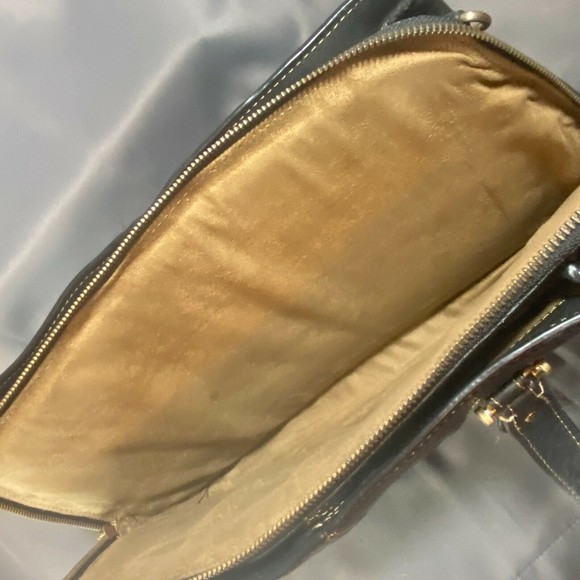 Liz Claiborne Business Class Brown Leather Brief Case Tote Bag - Picture 3 of 12